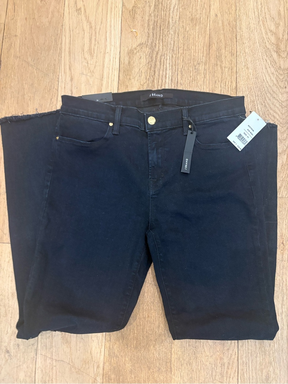 J Brand Women's Navy Mid-Rise Cropped Skinny Jeans NWT